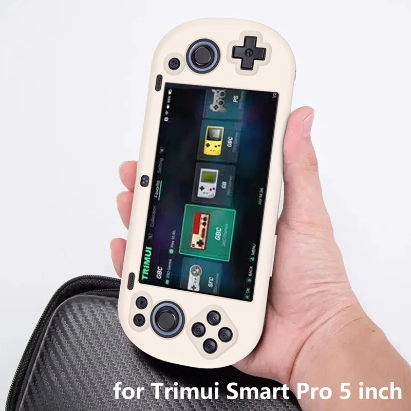 Dust-Proof Silicone Game Console Protective Case For Trimui Smart Pro 5 Inch Gaming Machine Protector Gamer Accessories