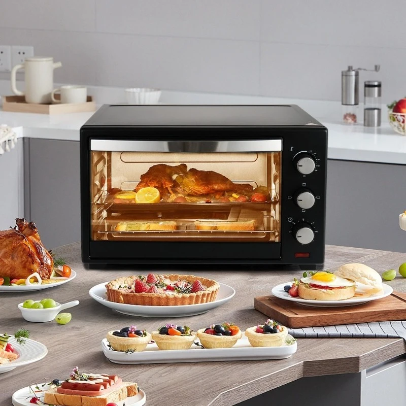 38L Small Household Multi-functional Electric OVEN for Baking, Roasting Chicken, Grilling Meat, Pizza