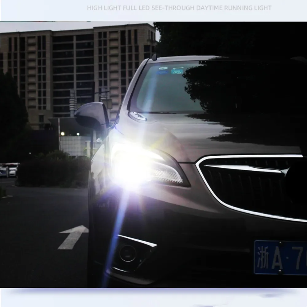 Eosuns Headlight Assembly for buick envision 14-19 low high beam led bi-lens drl headlamp автомобильные товары