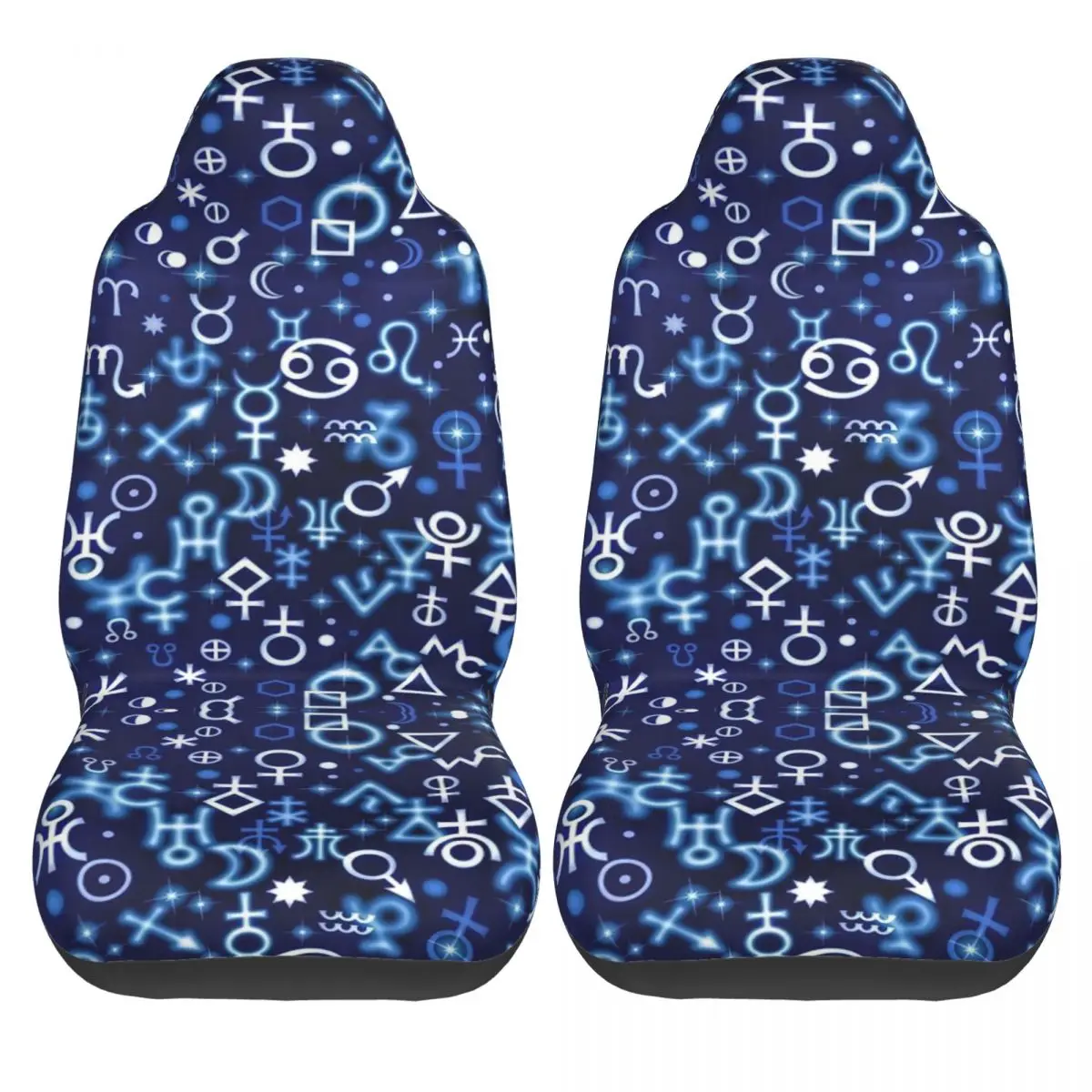 Constellation Duffle Car Seat Cover Custom Printing Universal Front Protector Accessories Cushion Set