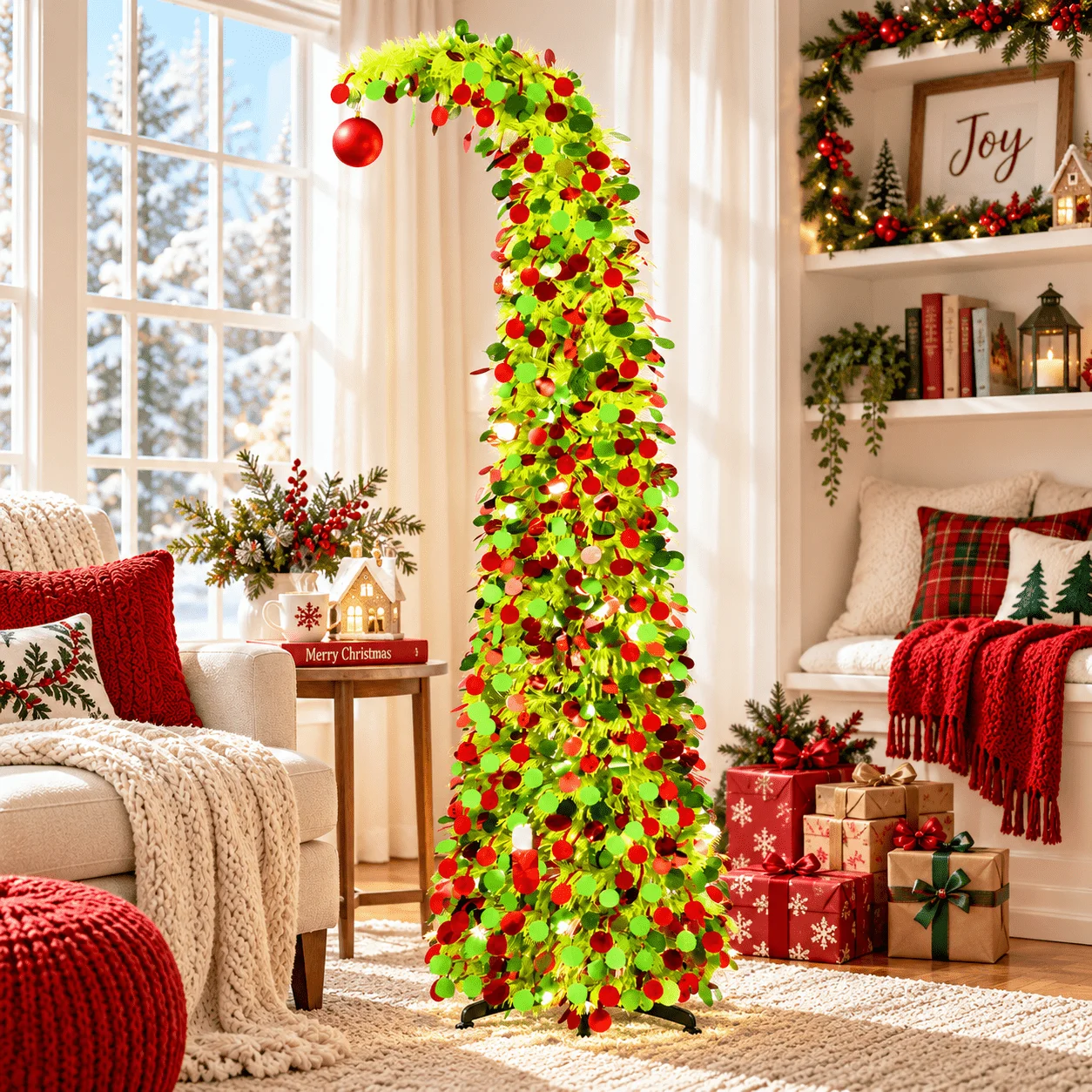 Arbol-de-navidad-artificial-de-150-180-cm-con-ramas-colgantes-adornos-de-bolas-rojas-y-verdes-decoracion-para-fiestas-y-el-hogar
