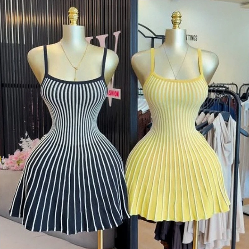 

Short Dress Women Sling Dresses A Line Vestidos Y2k Streetwear Sleeveleaa Backless Sexy Elegant Splice Party Night Work 2026