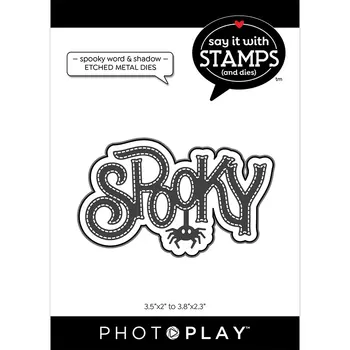 할로윈용 으스스한 말과 그림자 절단 다이, 스크랩북 종이 만들기, 명확한 우표 프레임 카드 공예 없음, 6 월 2024 일 신제품