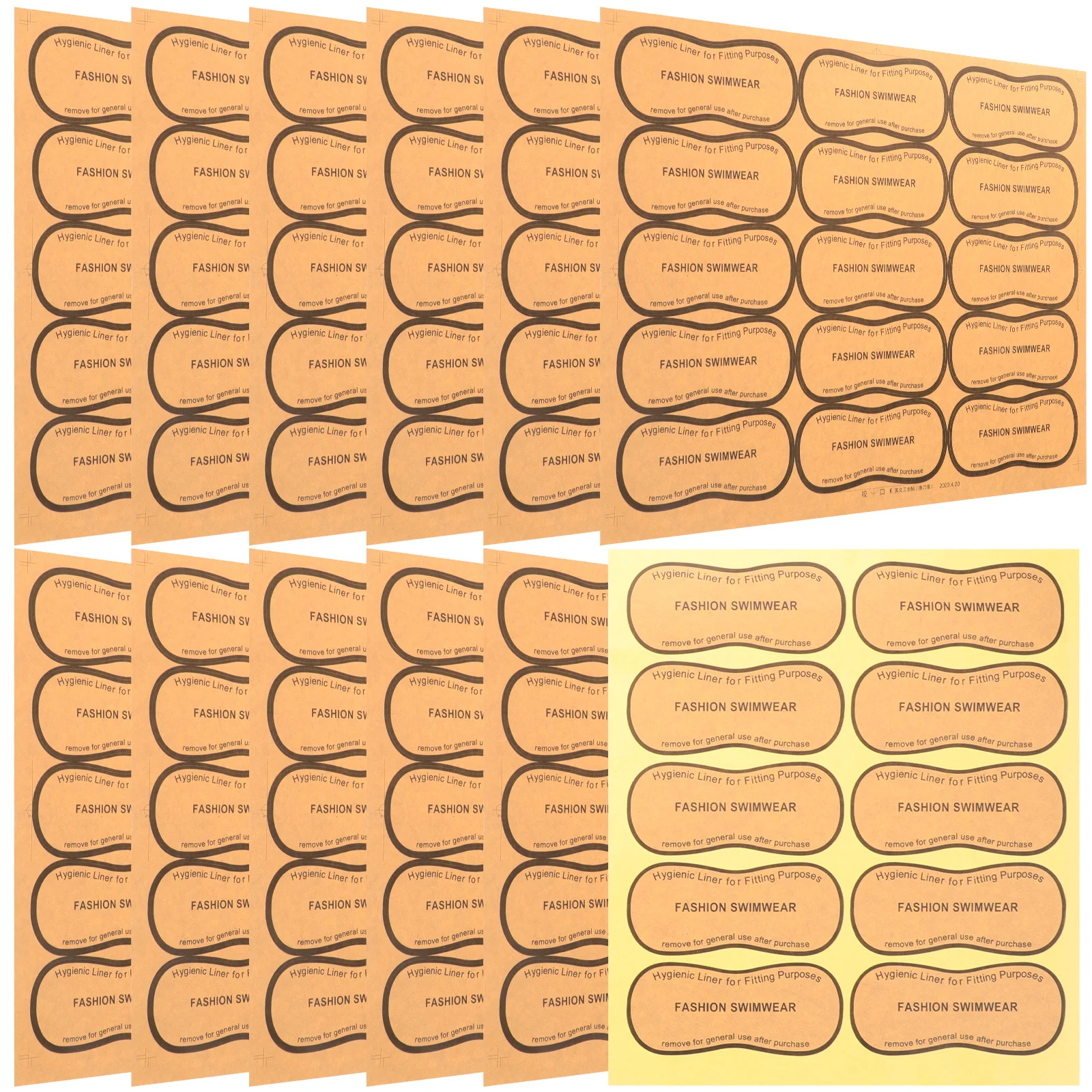 100Pcs Bikini Sticker Reliable Adhesive Fitting Liner for Swimwear Protection Against Leakage Portable Discreet Comfortable