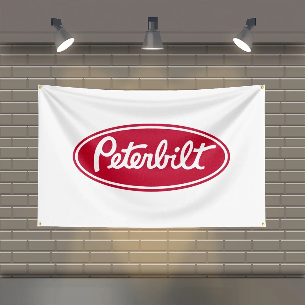 3x5 Ft P-Peterbilts Racing  Flag Polyester Printed Cars Flags for Room Garage Decor