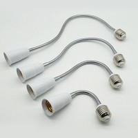 Universal Flexible E27 to E27 Lamp Holder Extension Converter Light Socket For LED Bulb 20cm-60cm LED Lamp Base Holder Converter