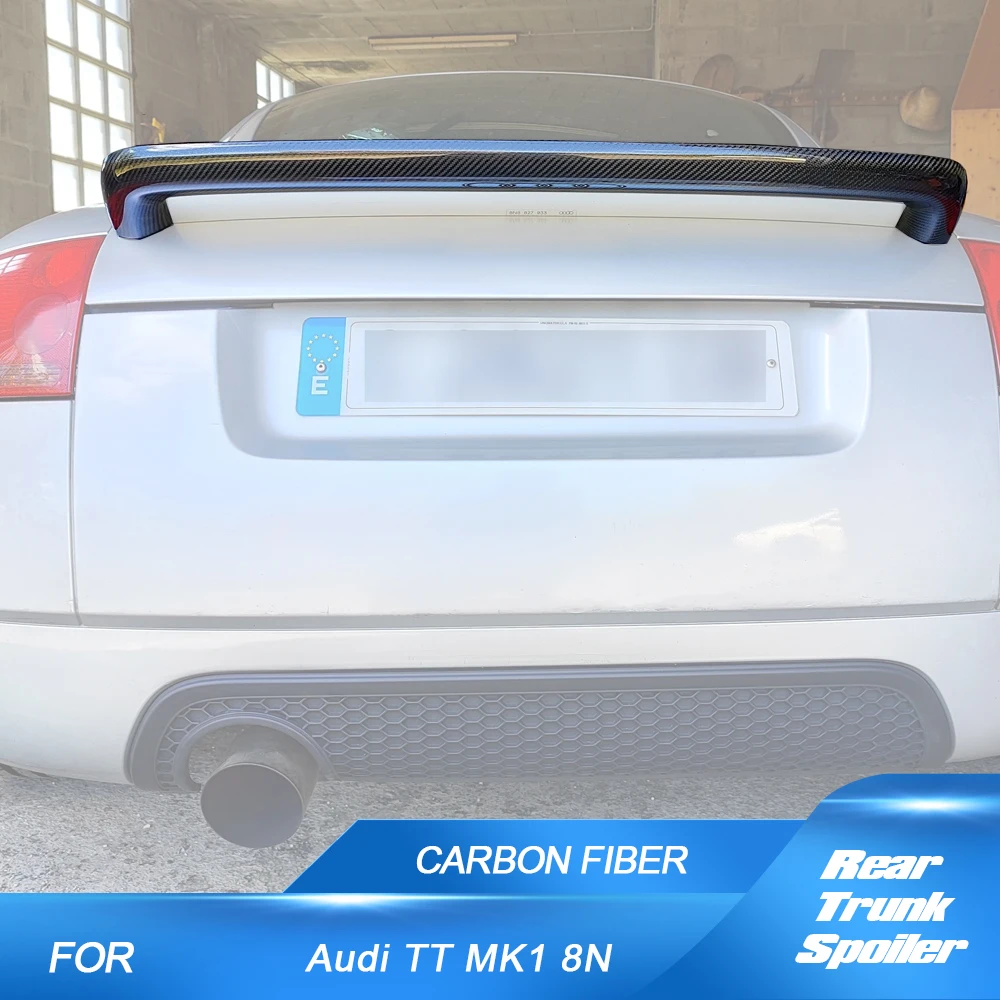 Alerón trasero de fibra de carbono para maletero, accesorio para Audi TT/TT Quattro Mk1 tipo 8N 1998-2006 Coupe Convertible, 2 puertas FRP