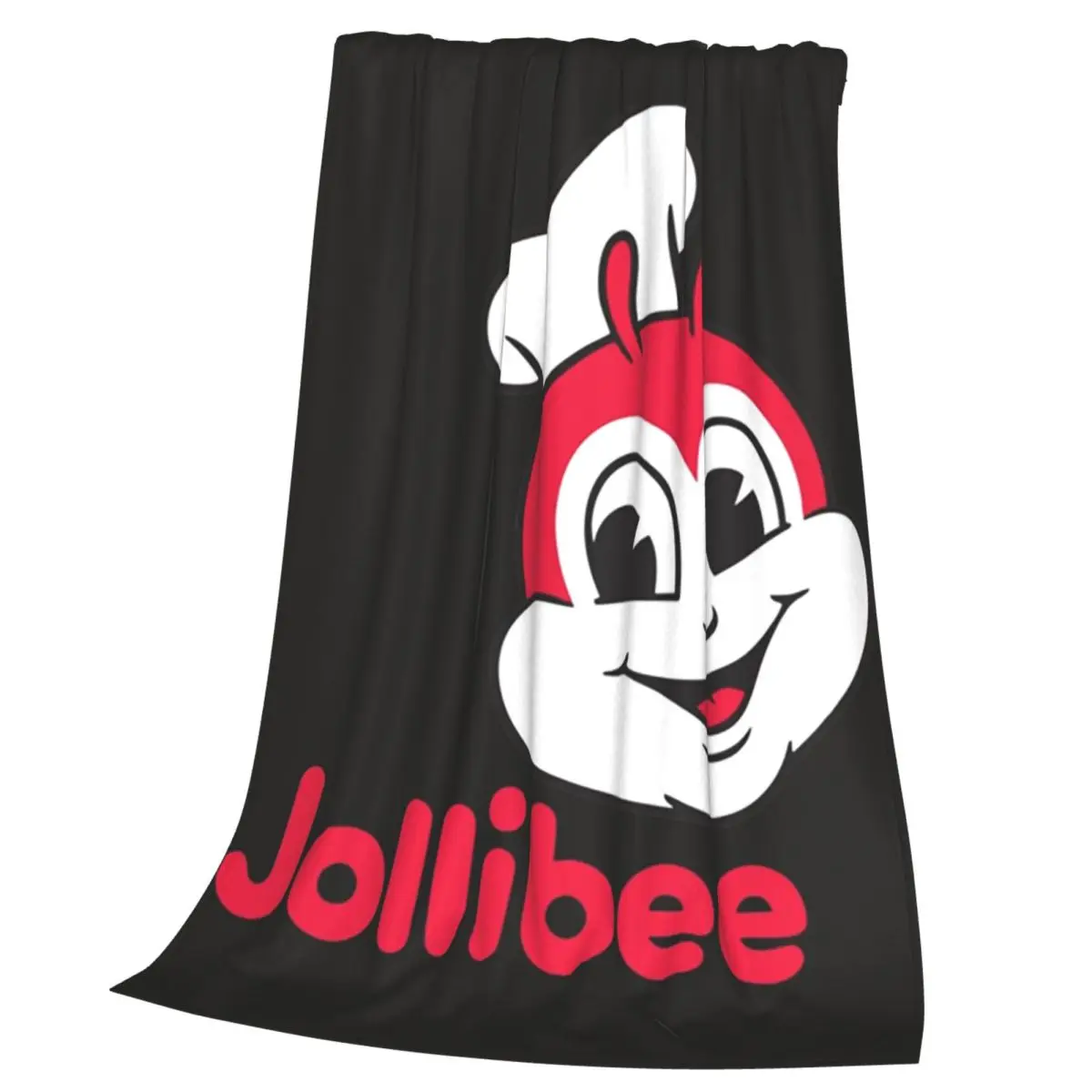 Jollibee Burger Restaurant Mascot Blanket Soft Warm Flannel Throw Blanket Bedding for Bed Living room Picnic Travel Home Sofa