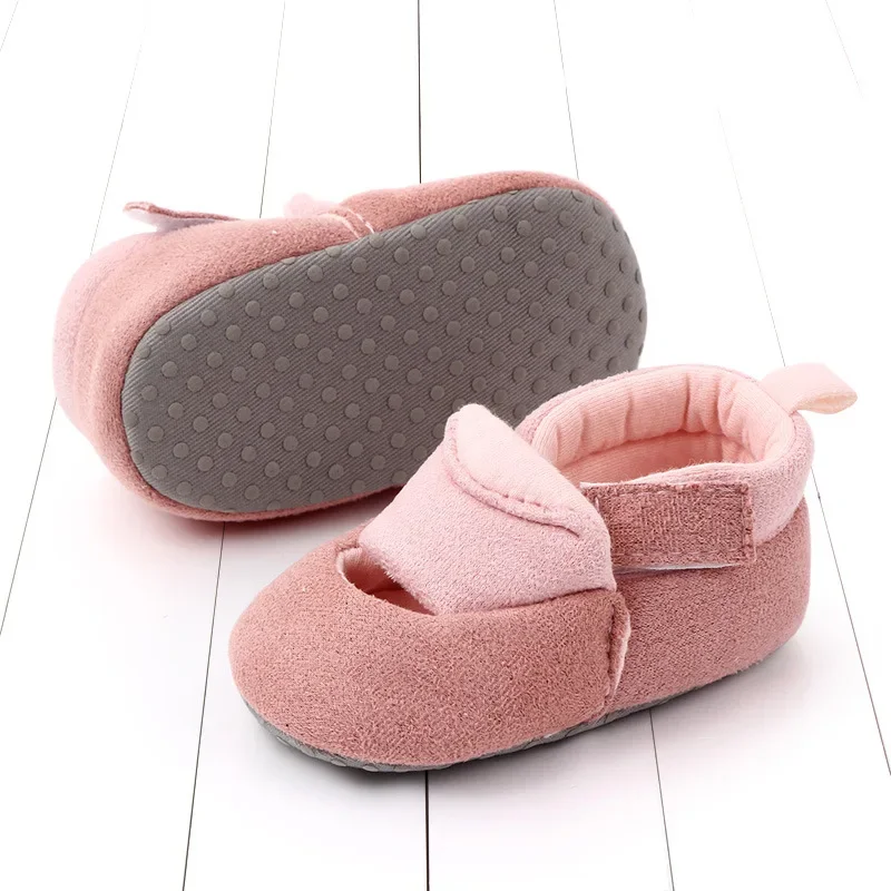 Cartoon Bowknot Baby Shoes Cute Newborn Boys Girls First Walkers Flats Soft Sole Non-slip Shoes Footwear Toddler Booties