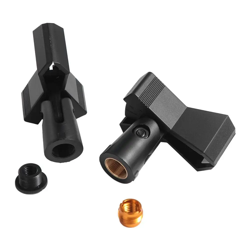 Supporto di ricambio Staffa per morsetto a sgancio rapido Clip per microfono da 1/4 di pollice Clip per supporto per microfono Supporto per microfono per treppiede live