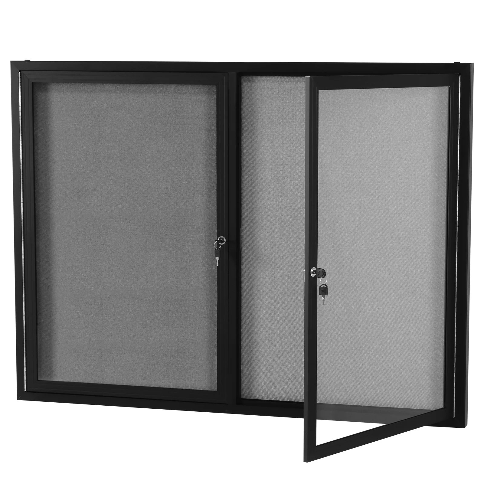 

Уличный запираемый демонстрационный шкаф с алюминиевой рамой, пробковыми досками для демонстрации и стеклянной дверцей с замком для школ, офисов, классов, коммерческих помещений