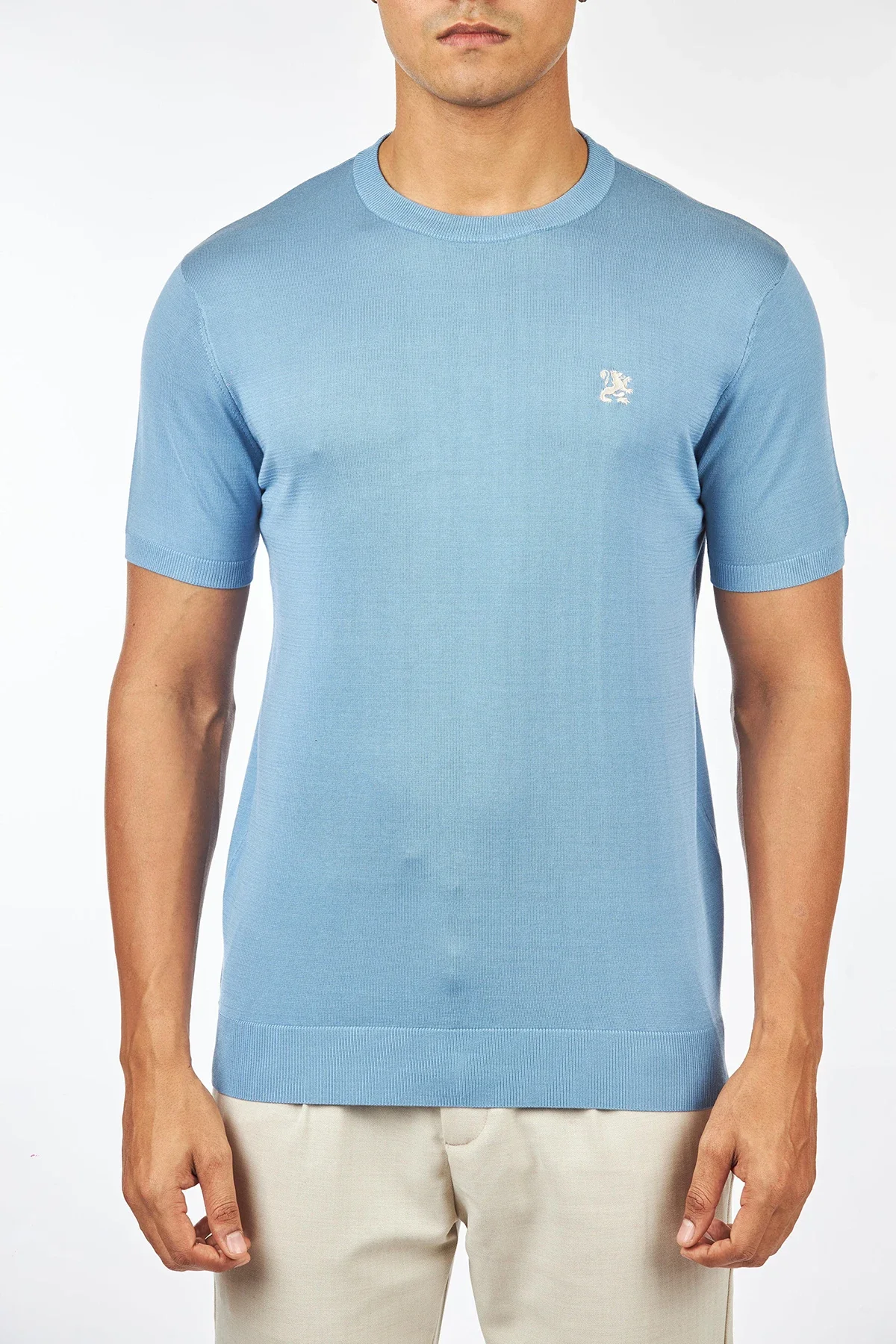 

OECHSLI polo shirt silk men 2025 New Fashion embroidery elastic casual short sleeve thin round neck big size M-4XL