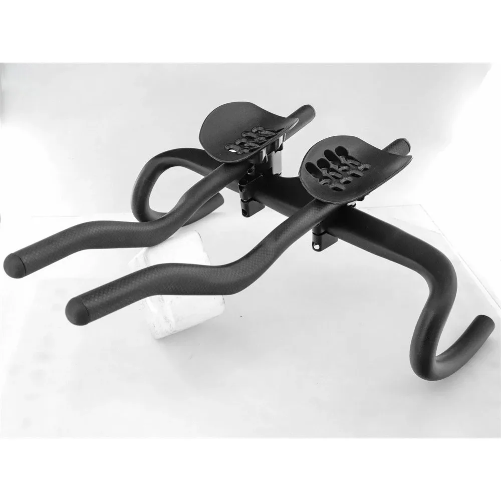 AliExpress NONE Carbon Road Handlebars Bicycle Rest Bar TT Handlebar Clip On Aero bar 30°/45° Triathlon Handlebars