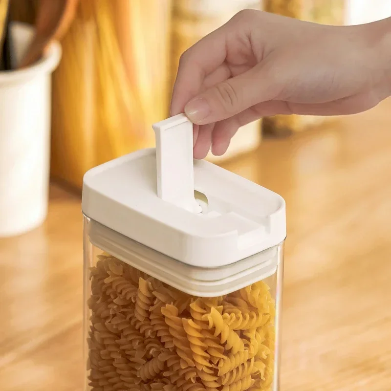 Sealed Plastic Food Storage Box Cereal Candy Dried Jars with Lid Fridge StorageTank Containers Household Items Kitchen Organizer