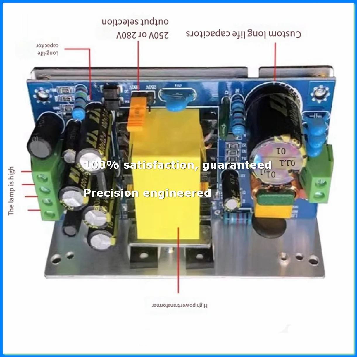 Tube Preamp Switch Power Supply Valve Amplifier Transformer High Power Low Ripple with Shield Cover-A23R