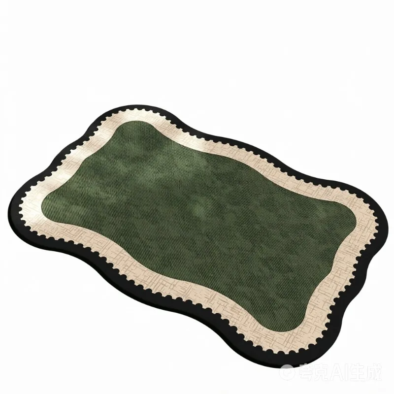 Vintage French Style Diatom Mud Bathroom Mat, Wear-resistant Soft Foot Mat for Home, Water-absorbent Anti-slip Floor Mat