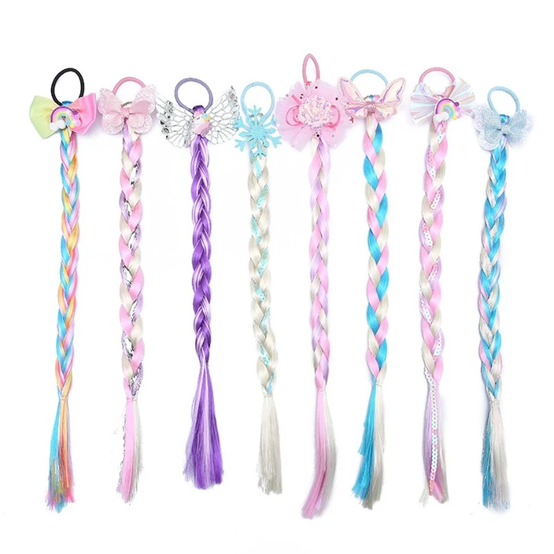 Premium Soft Braided Headband Hair Wigs Cute Princess Hair Accessories for Girls Daily Styling Party Gathering and Dress‑up Game