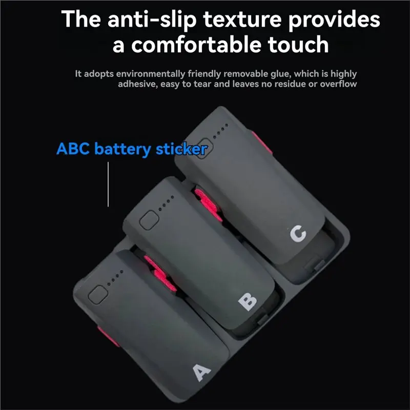 autocollant-de-marquage-pour-batterie-ffyy-pour-dji-neo-2-autocollants-antiderapants-pour-les-pieds-accessoire-adhesif-resistant-a-l’usure-noir-pour-batterie