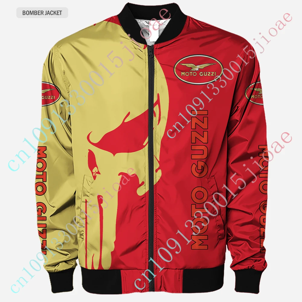 

Moto Guzzi Clothing Harajuku Parkas Windbreaker Thick Coat Jackets For Men Techwear Baseball Uniform Bomber Jacket Custom Logo