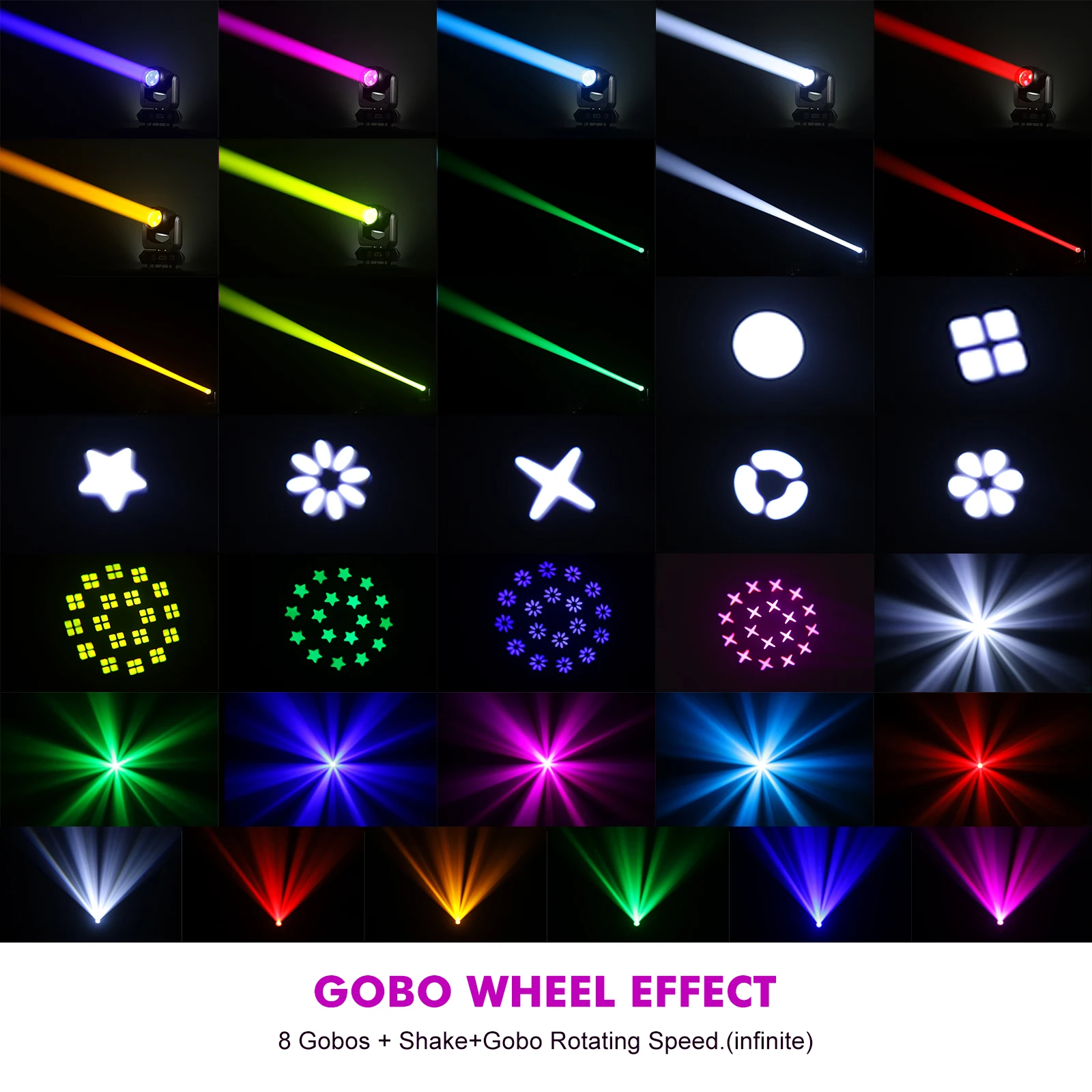 150W Moving Head LED Light  Beam+Spot+ Light strip effect 18 Rotating Prisms Dj Dmx512 Club Bar Wash Stage Light