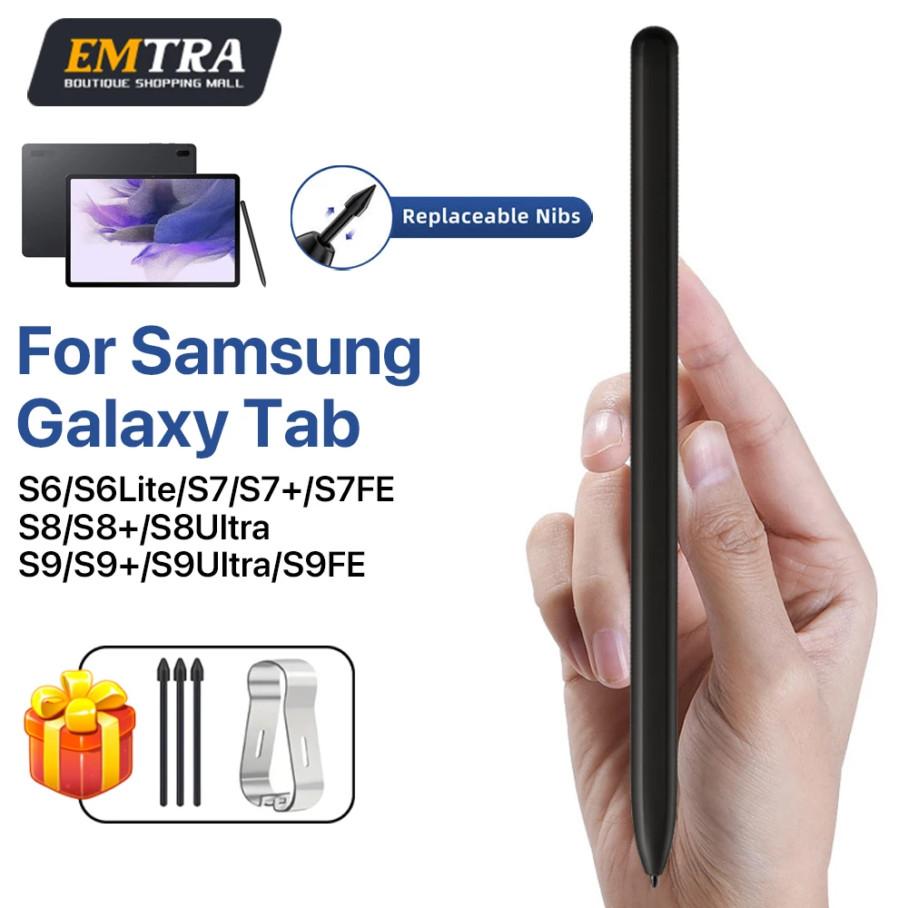 S Pen for Samsung Galaxy Tablet Tab S6 S6Lite S7 S7+ S8 S8+ S9 S10 S9+ S8 S9Ultra S7 S9FE Sketch Palm Rejection 4096 Pressure