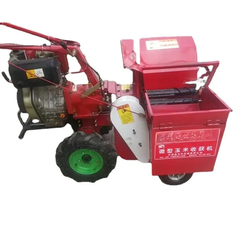 

Household small corn combine harvester