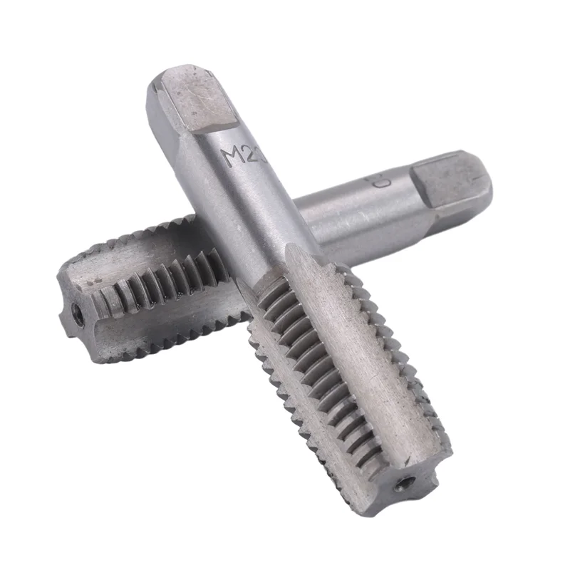 BON-2 paires de forets autotaraudeurs en acier à roulement, outil manuel, robinets métriques à filetage M20X2.5Mm, gris argenté Durable