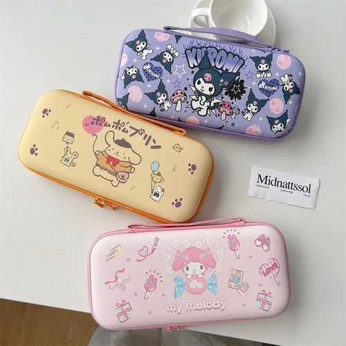 Imagen 2 del producto Bonita caja de consola de juegos de dibujos animados, bolsa de almacenamiento de funda protectora de belleza negra Sanrio Hello Kitty, funda de carcasa para Nintendo Switch 2