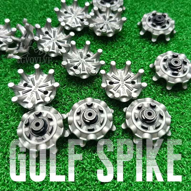 14Count Golf Shoe Spikes Replacement Outdoor Training Part Golf Shoe Spikes Stinger Screw Easy Install Golf Cleats for Golf Shoe