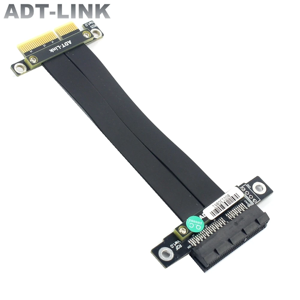 

Кабель переходника ADT-Link PCIE 3,0x4 Штекер-гнездо x4 к x4 графическая карта удлинитель для настольного ПК материнская плата удлинитель Gen3 высокая скорость