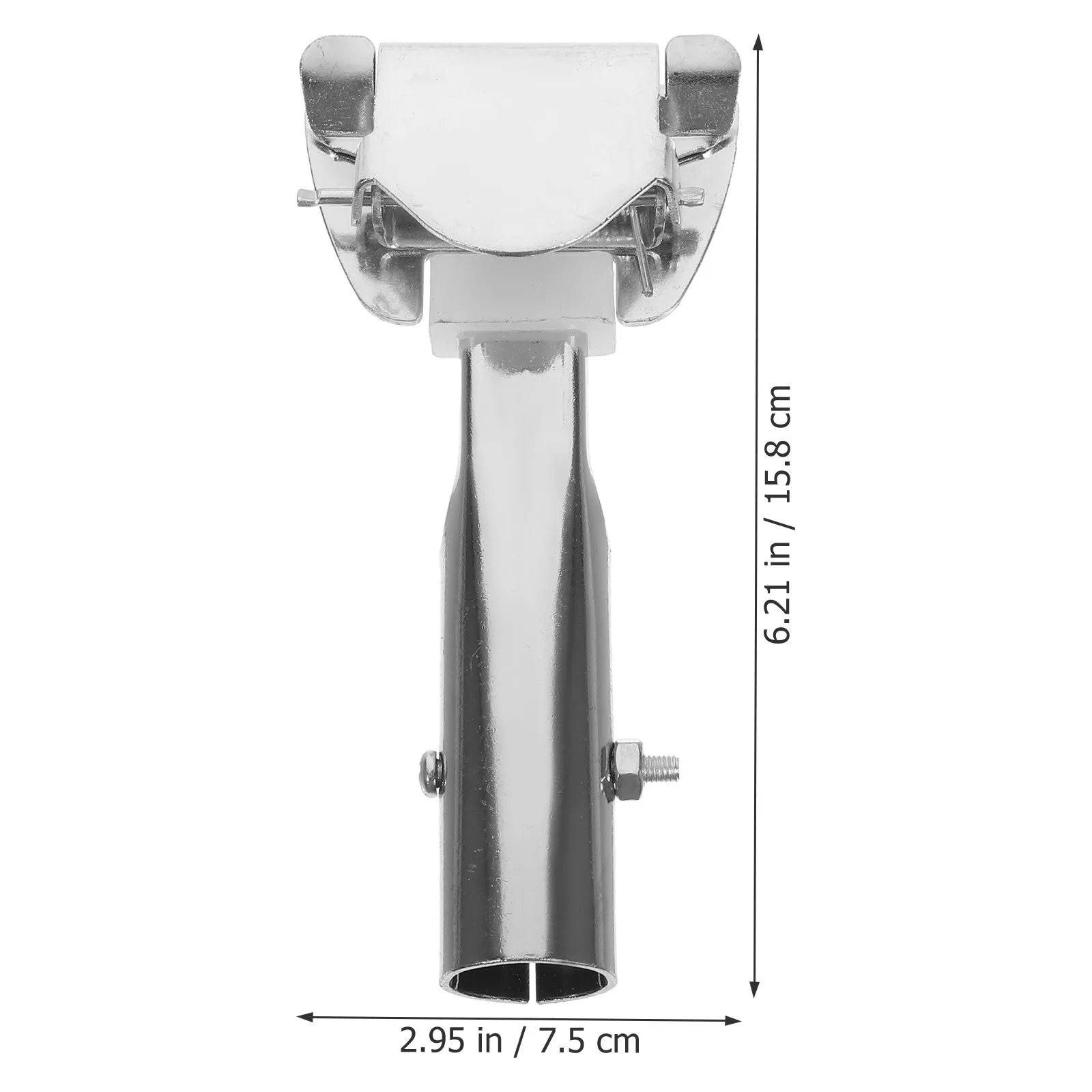 Mop Bar Clamp Replacement for 360 Degree Rotating Mop Pole Stainless Steel Heavy Duty Universal Handle Clip for Floor Cleaning