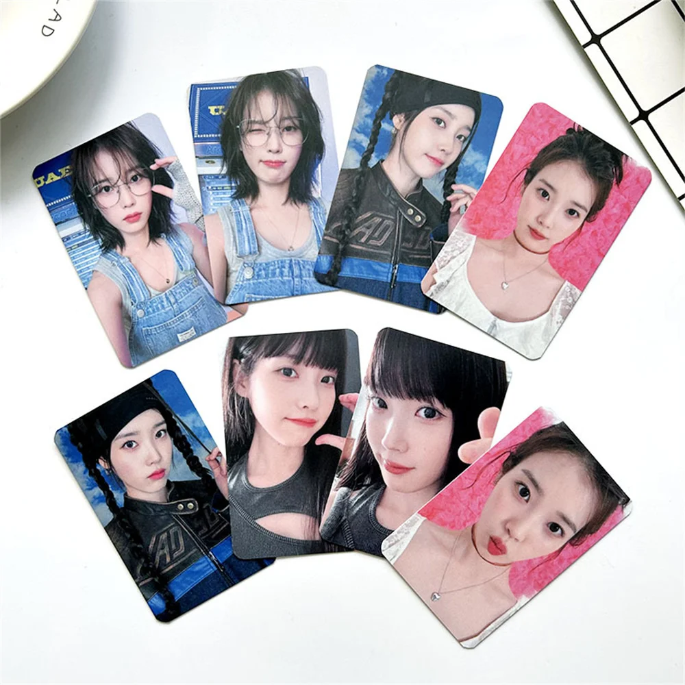 8PCS Kpop IU Photocard Albums UAEA LOMO Card Postcard for Fans Gift Collection Card Photo Card