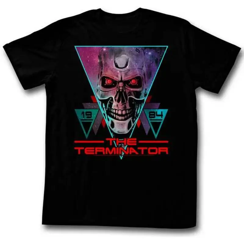 

The Terminator 80's Movie 1984 T 800 Face In Space Men's Shirt