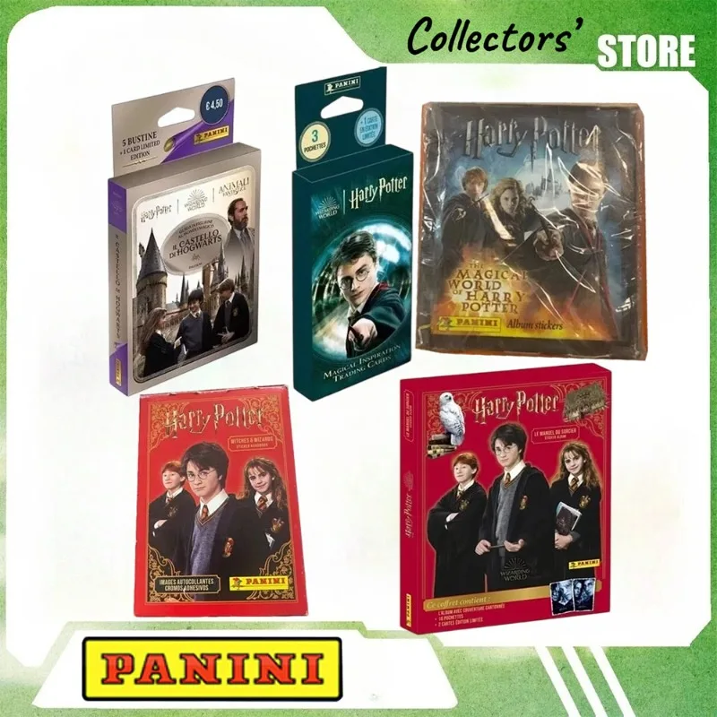 Panini Magic Wizard Character Cards Stickers Wand Castle Spell Magician Fantasy Collection Hobby Toys Children Surprise Gift