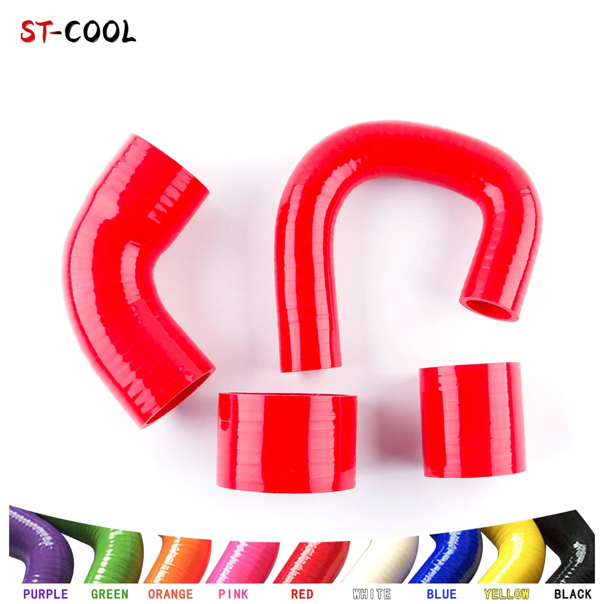 For Subaru Impreza GC8 EJ20 2.0 V VI STI VERS 5&6 MK5 1998-2000 1999 Silicone Coolant Hoses Kit Silicon Tubes 4Pcs 10 Colors