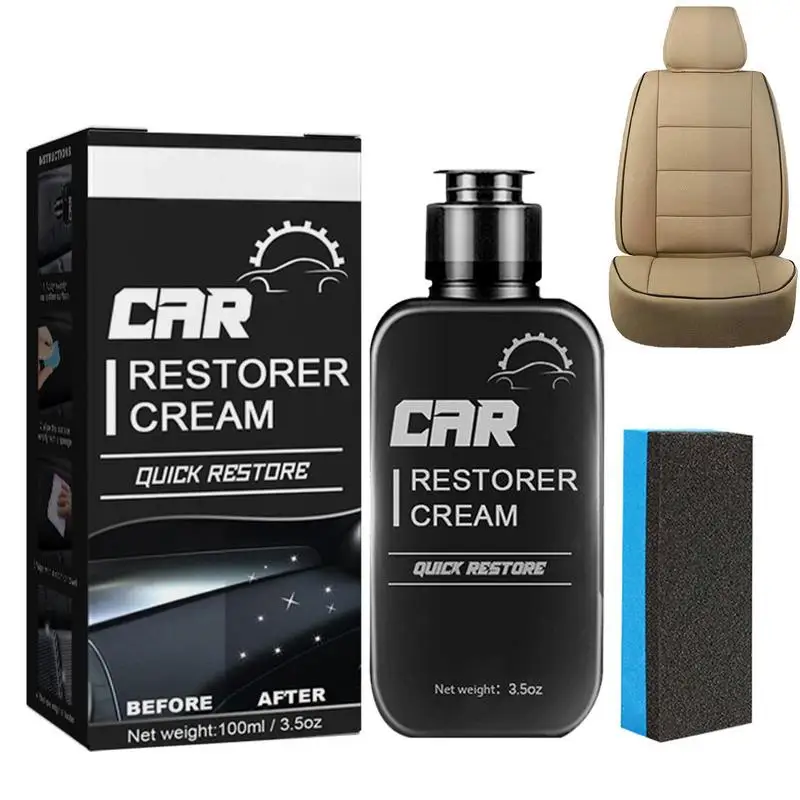 

Car Refurbishment Agent Interior Car Cleaner User Friendly Trim Restorer Safe Auto Detailing Supplies Leather Care For Most Car