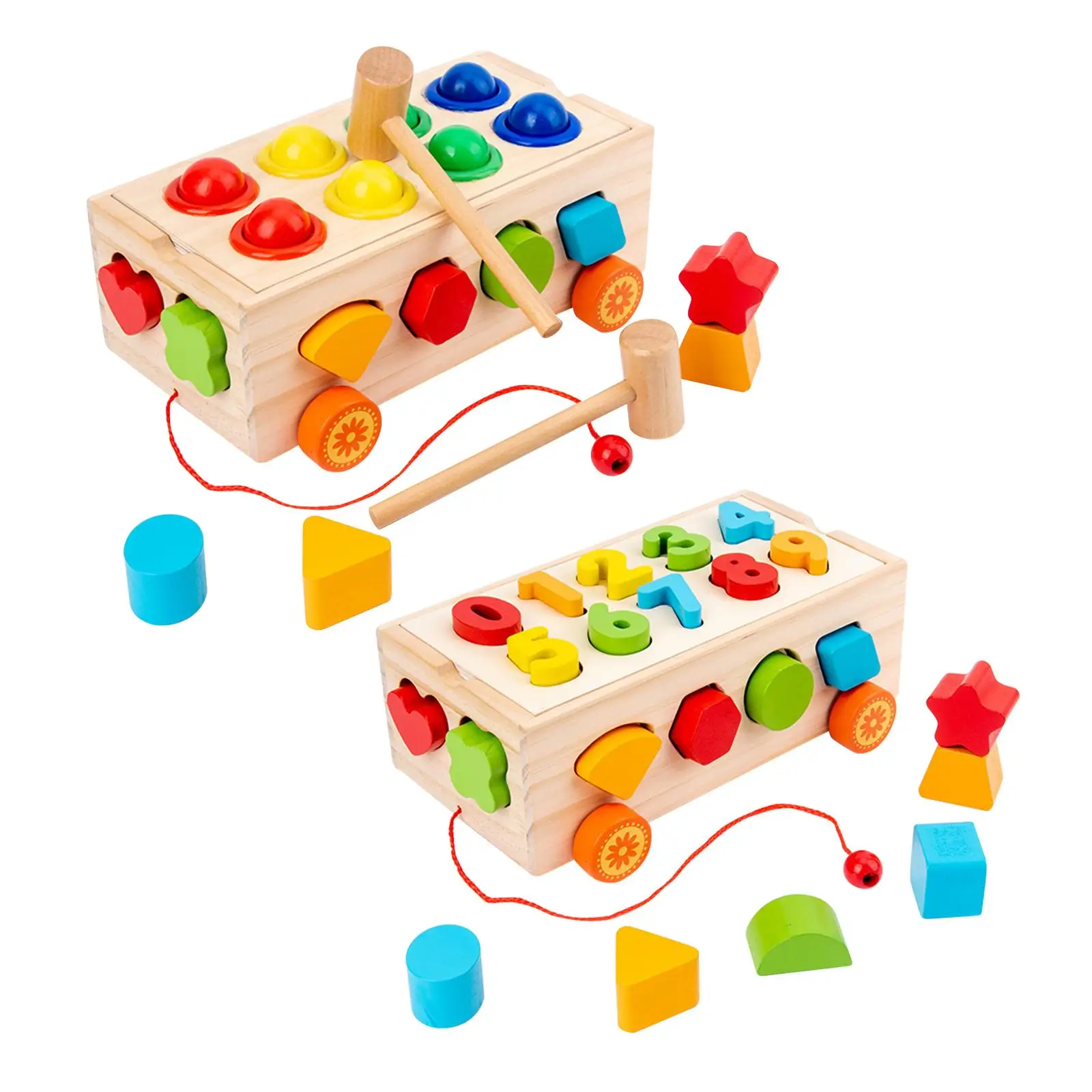 

Montessori Wooden Block Toys Fine Motor Skills Preschool Learning Toys for Birthday Gifts