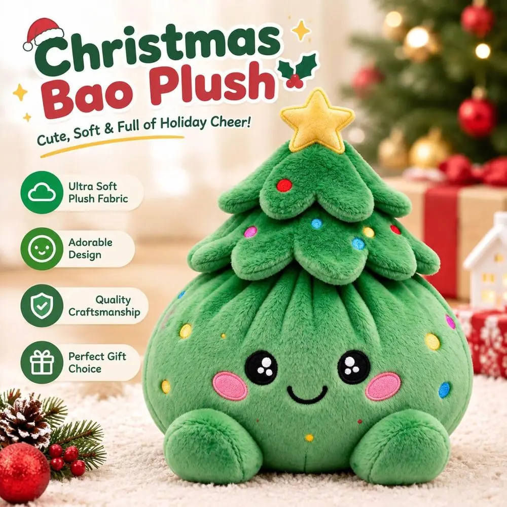 Soft Plush Stuffed Dumpling Squishies Fidget with Steamer Stuffed Steamed Bun Toy Stress Relief Squeeze Dumpling Toy