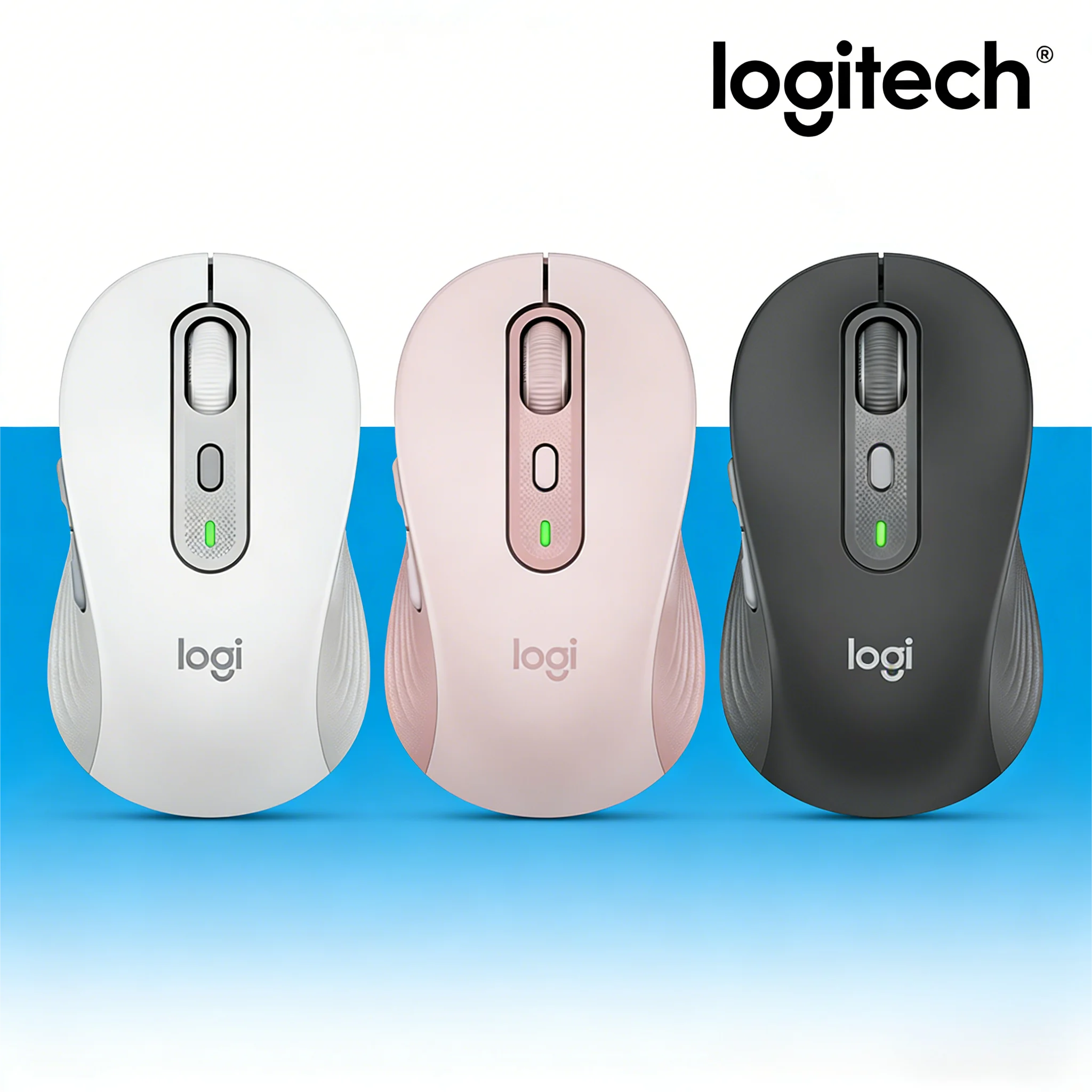

Logitech M750 Silent Dual-Mode Mouse, Wireless Bluetooth, Quiet Click, Cross-Screen Multi-Device for Office