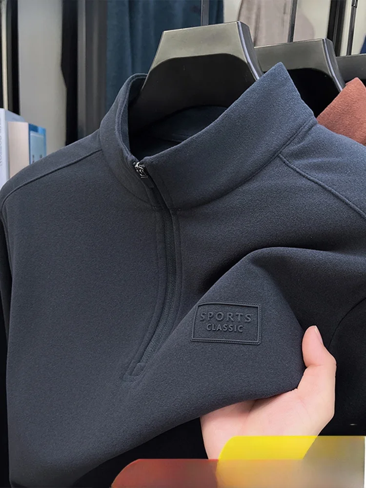 

Eordu, осенне-зимняя мужская повседневная теплая куртка с капюшоном на молнии и воротником-стойкой, двусторонняя камера, удобная дышащая основа