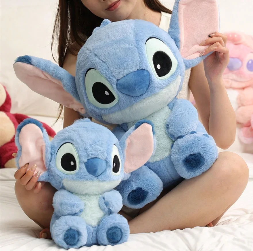 

Stitch Plush Toy 26cm/45cm Cute Bedroom Home Decor Kawaii Cartoon Stuffed Doll Toy Birthday Valentine's Day Gift for Kids Girls