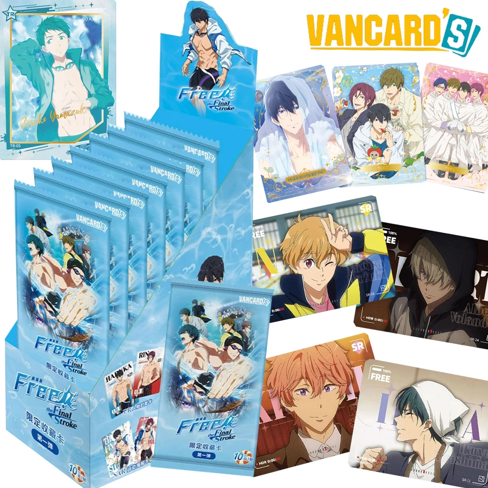 

New Original Vancard's Free!-the Final Stroke Collection Cards Anime Characters Exquisite Hidden Sticker Cards Xmas Toys Gifts