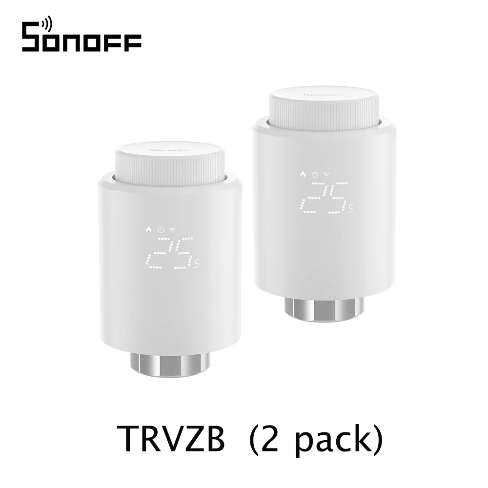 SONOFF TRVZB Thermostatische Radiatorkraan Smart TRV Zigbee Thermostaat Actuator Temperatuur Verwarming Controle Ondersteuning Alexa ZHA 2mqtt