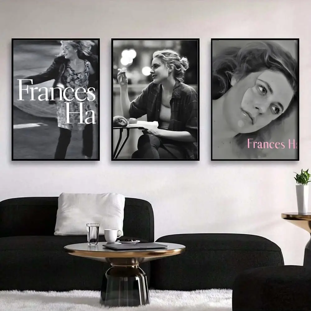 Movie F-Frances Ha Painting Calligraphy Vintage Aesthetic Poster Canvas Print Trendy High-Fashion Wall Decor