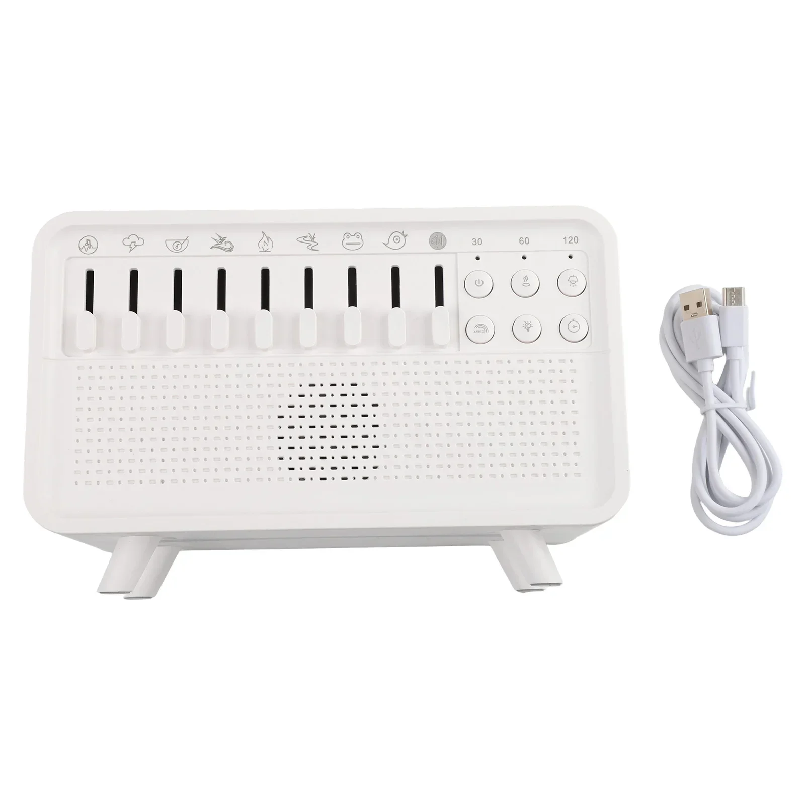 

Humidifier 23*12*17cm Aromatherapy Diffuser 8 Adjustable White Noise Settings Essential Oils Compatible Nighttime Use