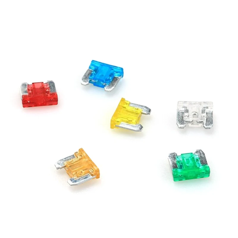 24pcs Auto Car Truck Motorcycle Fuses 5A 10A 15A 20A Mixed Sizes Low Profile Kit Micro Mini Blade Fuse