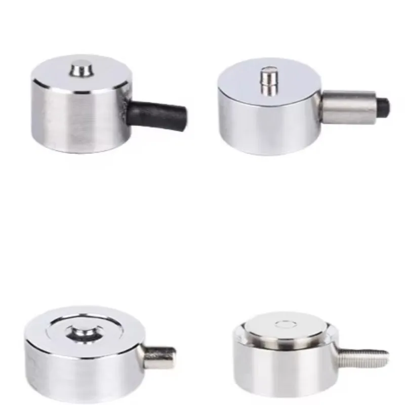 

50N 100N 200N 500N 1000N Low Profile Strain Gauge Force Sensor Round Load Button Cell Weight Sensor 0.1% Force Transducer
