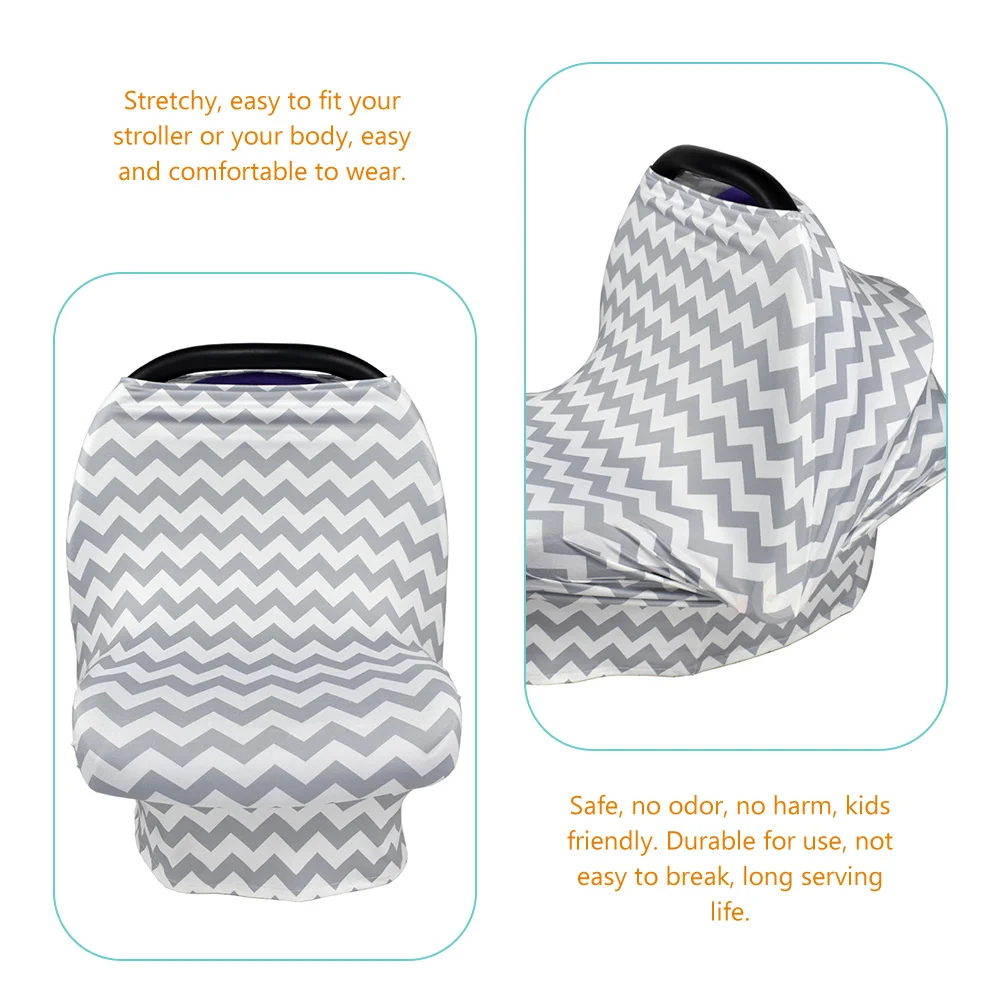 قطعتان من غطاء رضاعة الطفل، مقاعد ناعمة قابلة للتمدد، غطاء حامل الطفل، بطانية عربة أطفال صديقة للتنفس #1