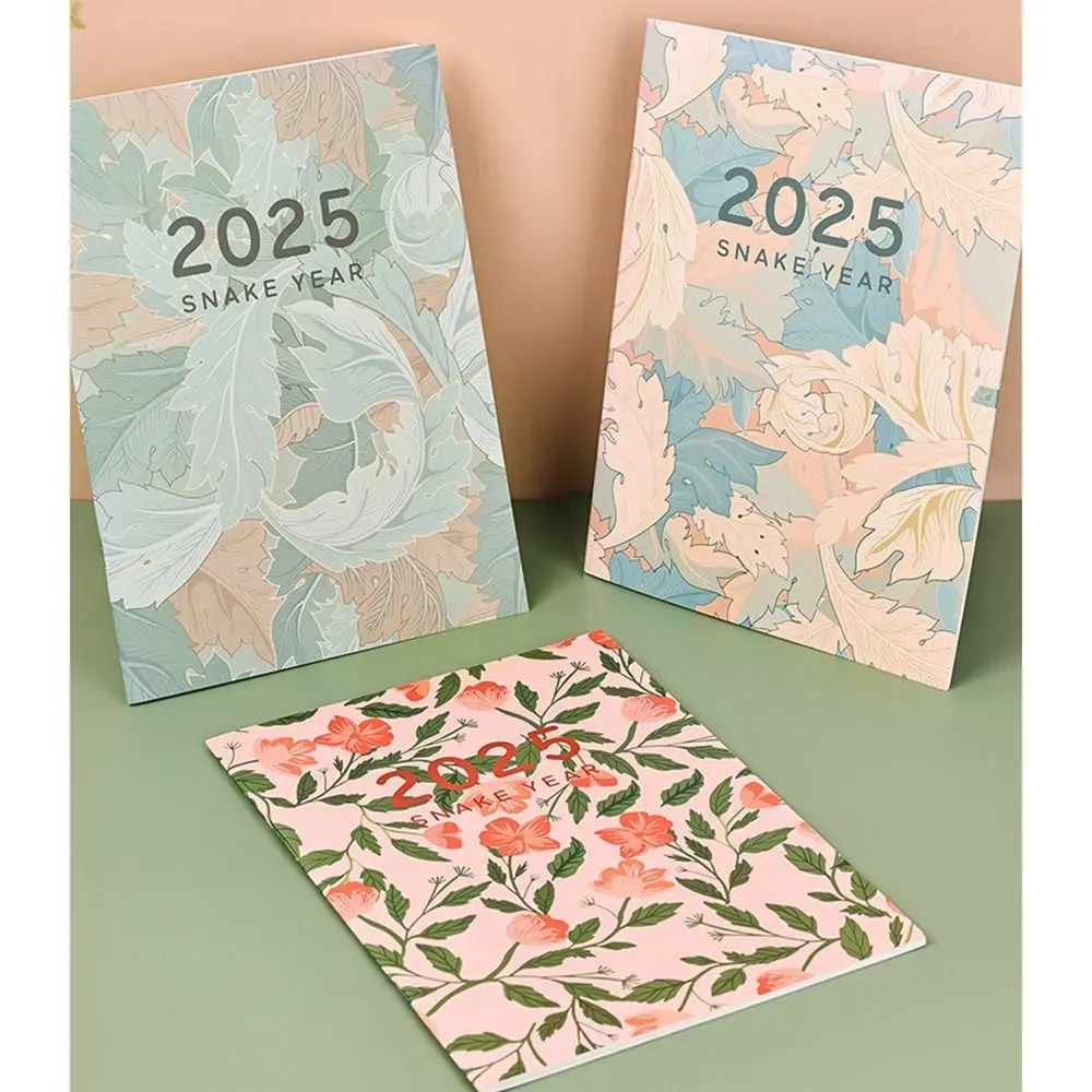 2025 Calendar Planner Notebook A4/A5 Day/Week/Year Agenda Planner Notepad Diary Schedules Organizer