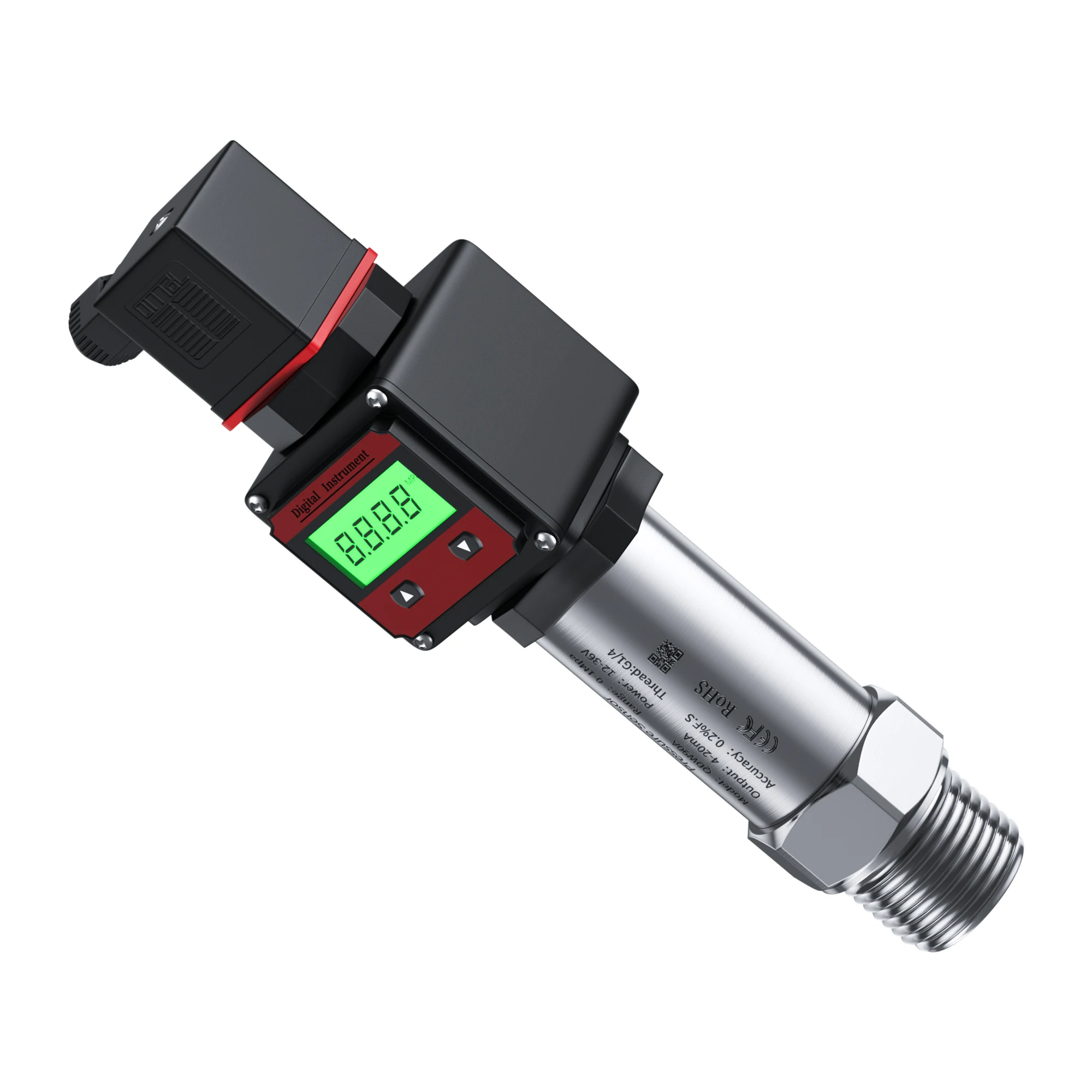 Digital Pressure Transmitter 4-20mA 0-10V 0-5V RS485 Pressure Transducer 0-10bar 0-600bar M20*1.5 Digital Pressure Sensor